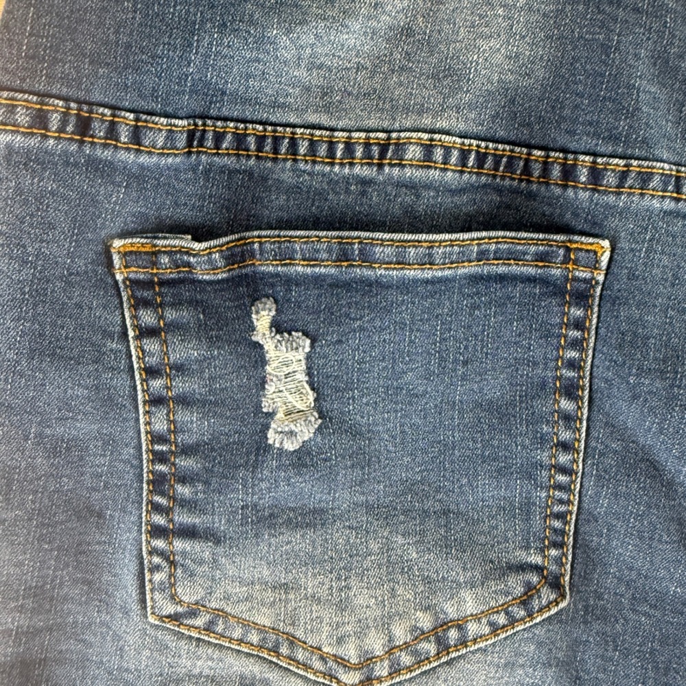 Jeans Brand Womens XXL‎ Distressed High Rise Denim Shorts Cuffed Raw Hem Stretch - Picture 7 of 13